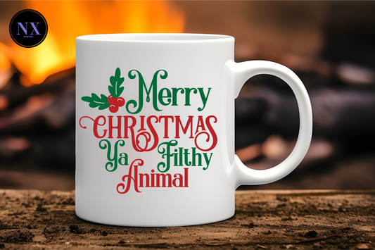 MERRY CHRISTMAS YA FILTHY ANIMAL - Mugs 11oz