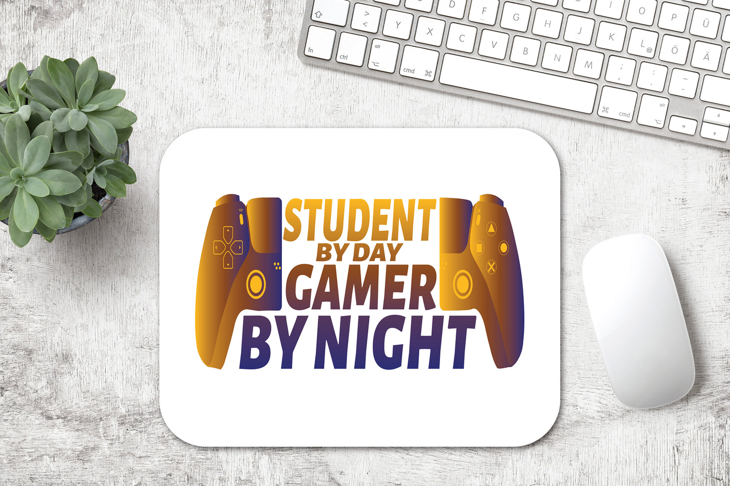 Student By Day Gamer By Night - Mousepad