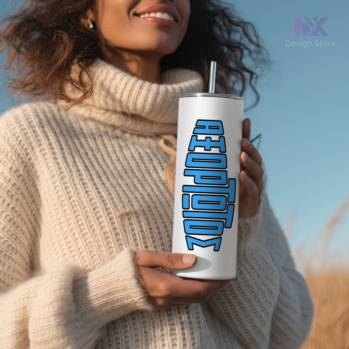 ΑΞΟΡΤΩΤΟΣ/ΑΞΟΡΤΩΤΗ - Skinny Tumbler with Straw