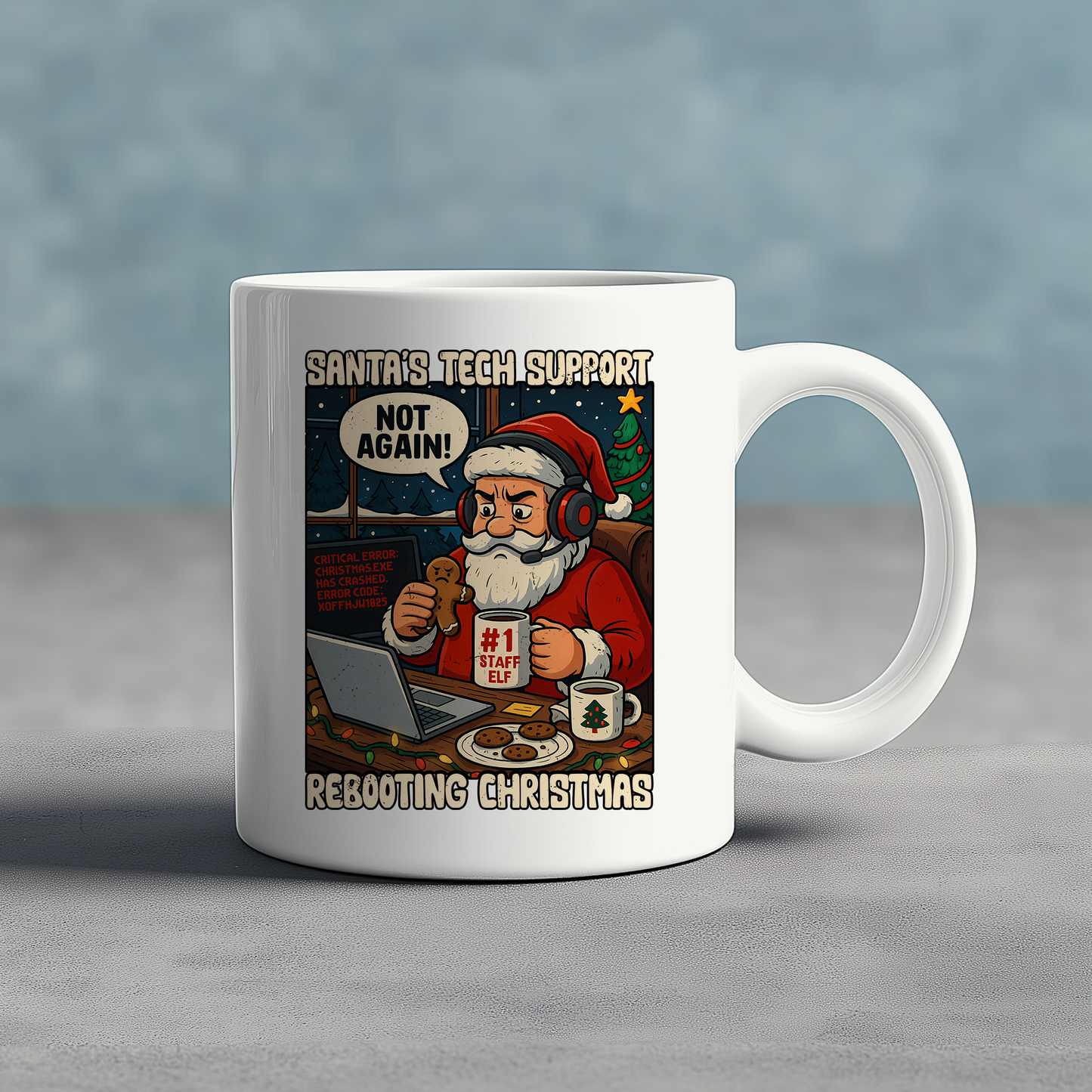 Santa's Tech Support -Ceramic Mug