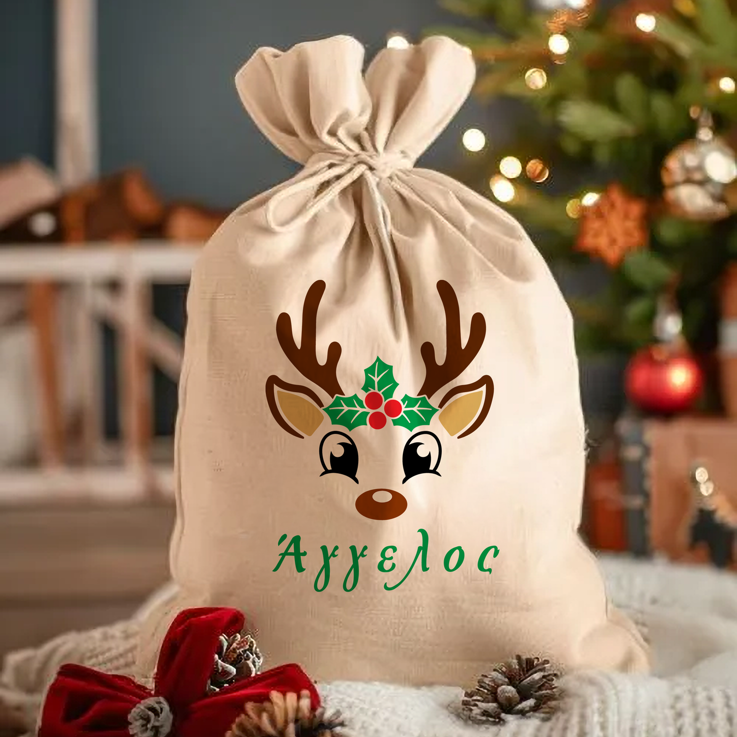 Christmas Drawstring Sack