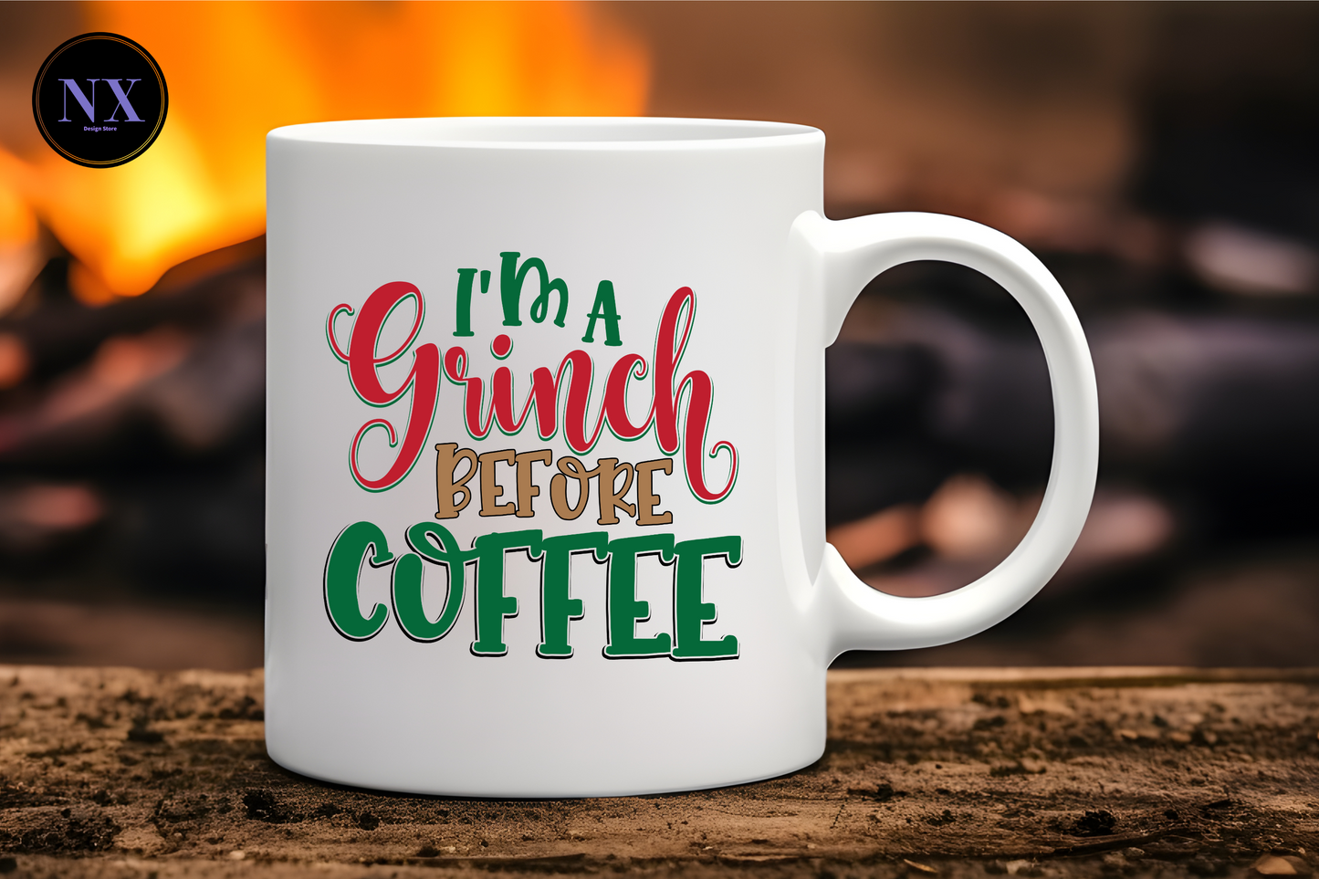 GREEN MERRY CHRISTMAS - MUG 11oz