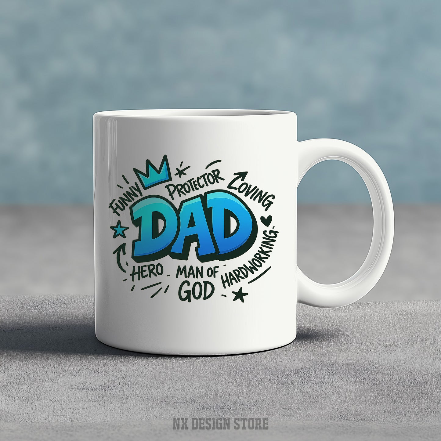 Funny Protector Loving DAD - Ceramic Mug