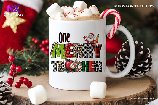 TEACHER CHRISTMAS MUGS