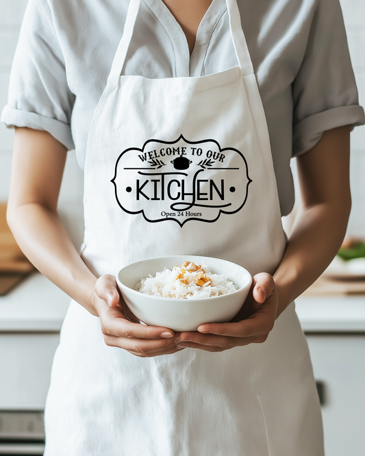 Welcome to our KITCHEN - Kitchen Apron White