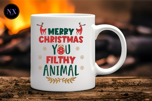 MERRY CHRISTMAS YA FILTHY ANIMAL - Mugs 11oz