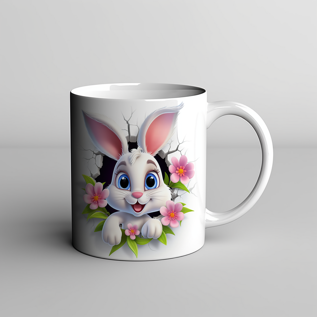 3D Easter Bunny - Mug 11oz