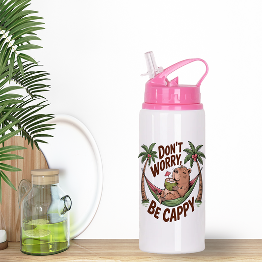 Capybara - Pink Aluminum Bottle