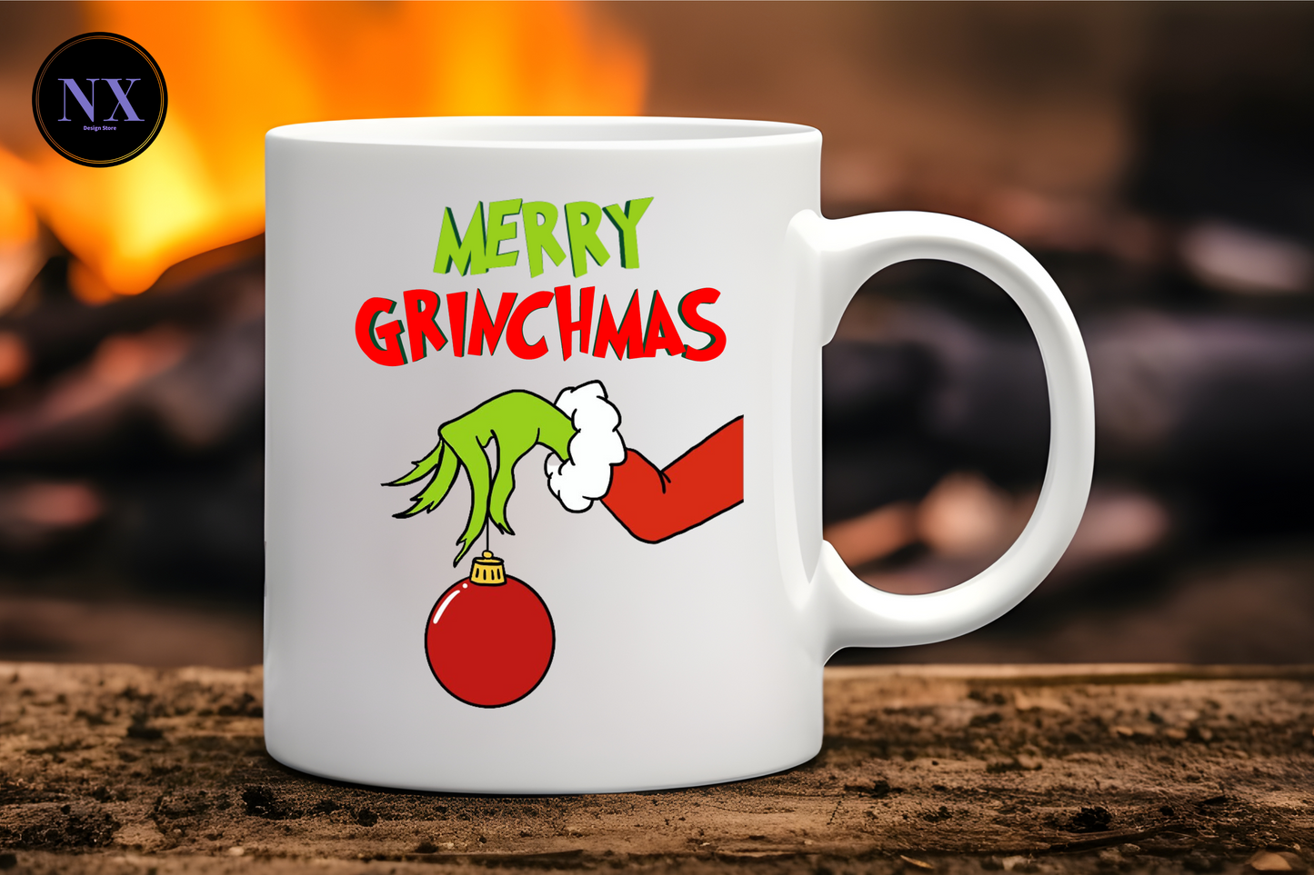 GREEN MERRY CHRISTMAS - MUG 11oz