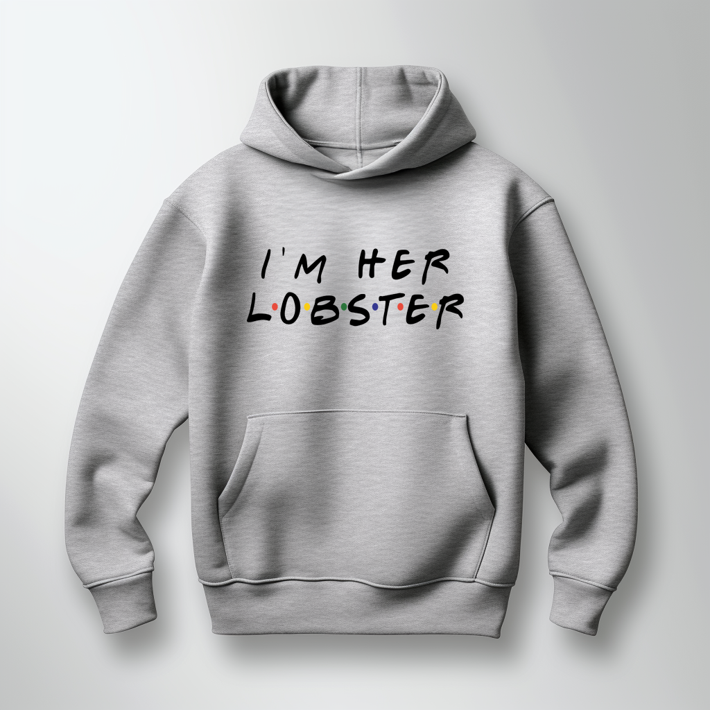 I'M HIS/HER LOBSTER - Gray Hoodie Unisex