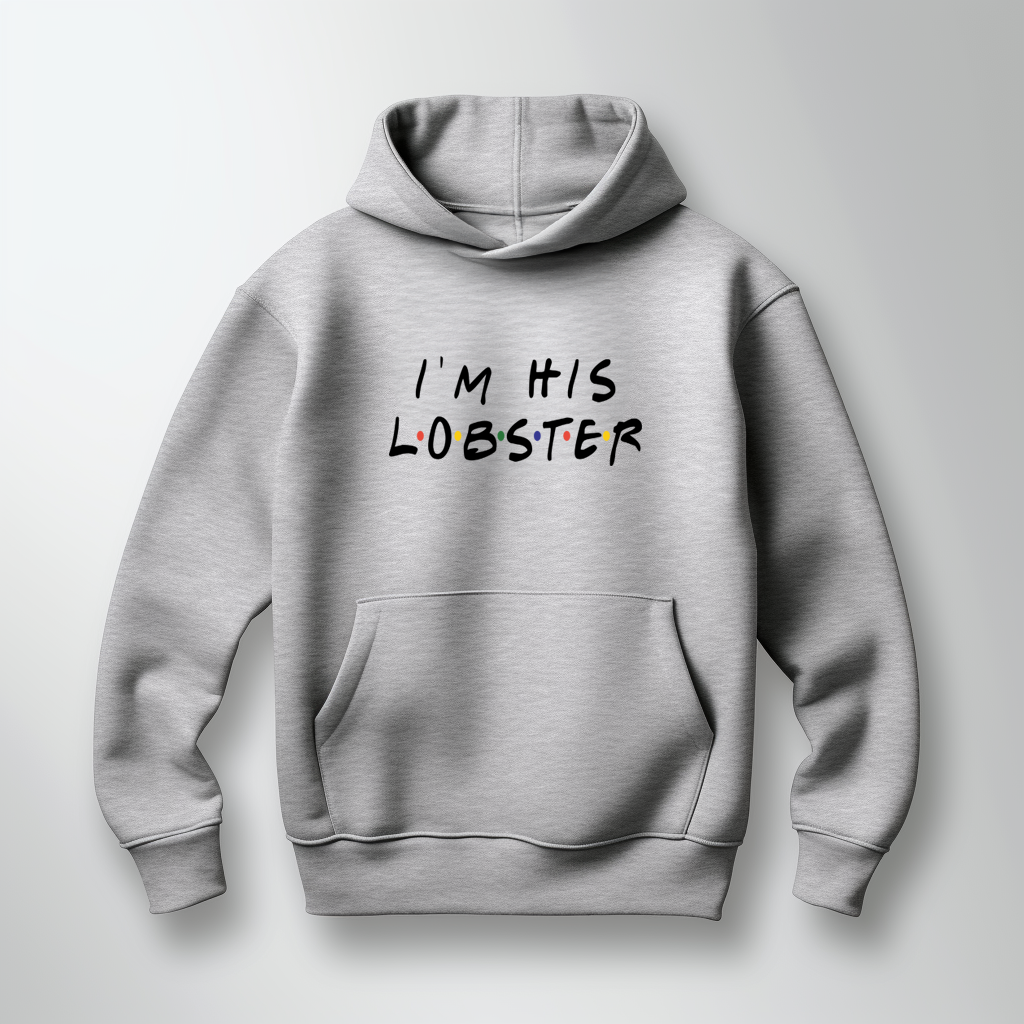 I'M HIS/HER LOBSTER - Gray Hoodie Unisex