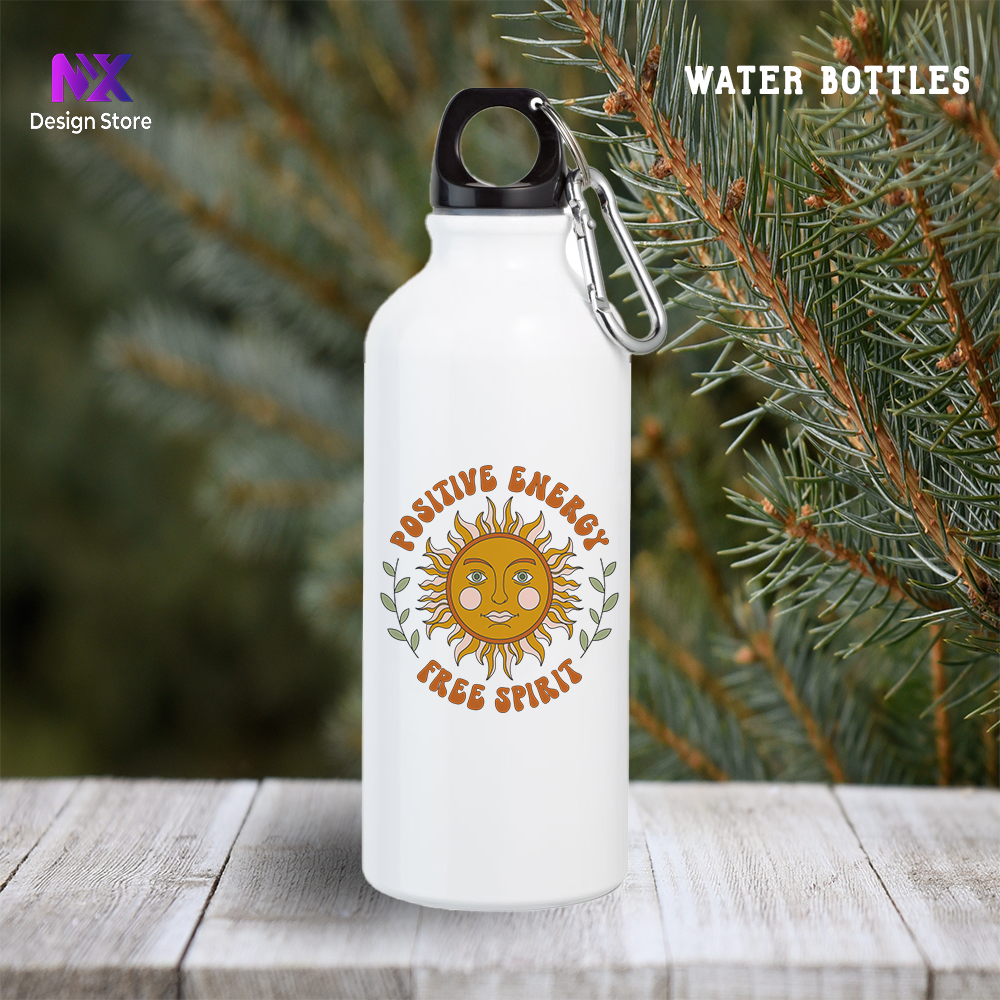 POSITIVE ENERGY FREE SPIRIT - Aluminum Water Bottle 600ml