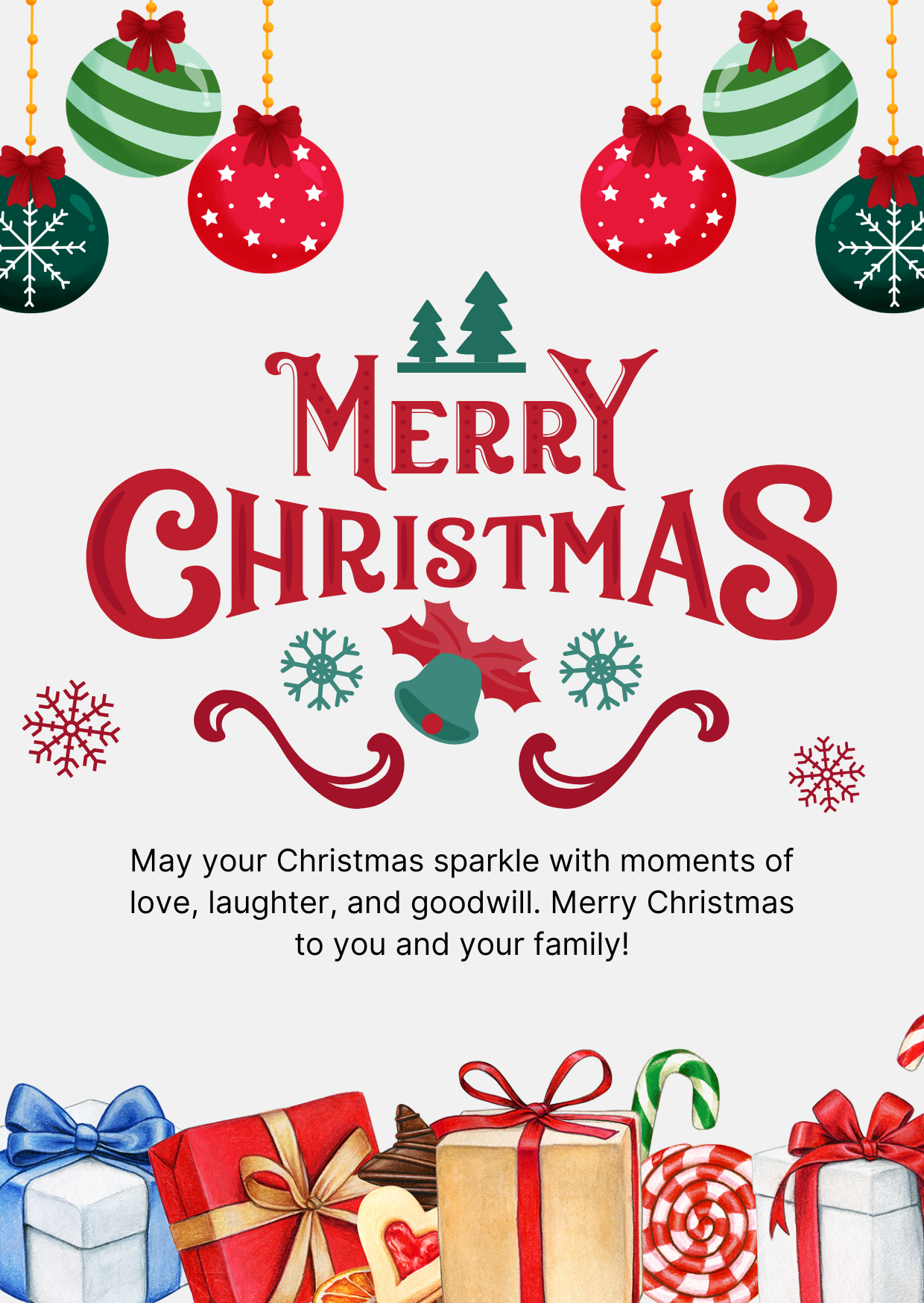 Christmas Message Card