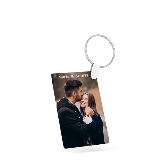 Memory Love Photo - Rectangle Keyring