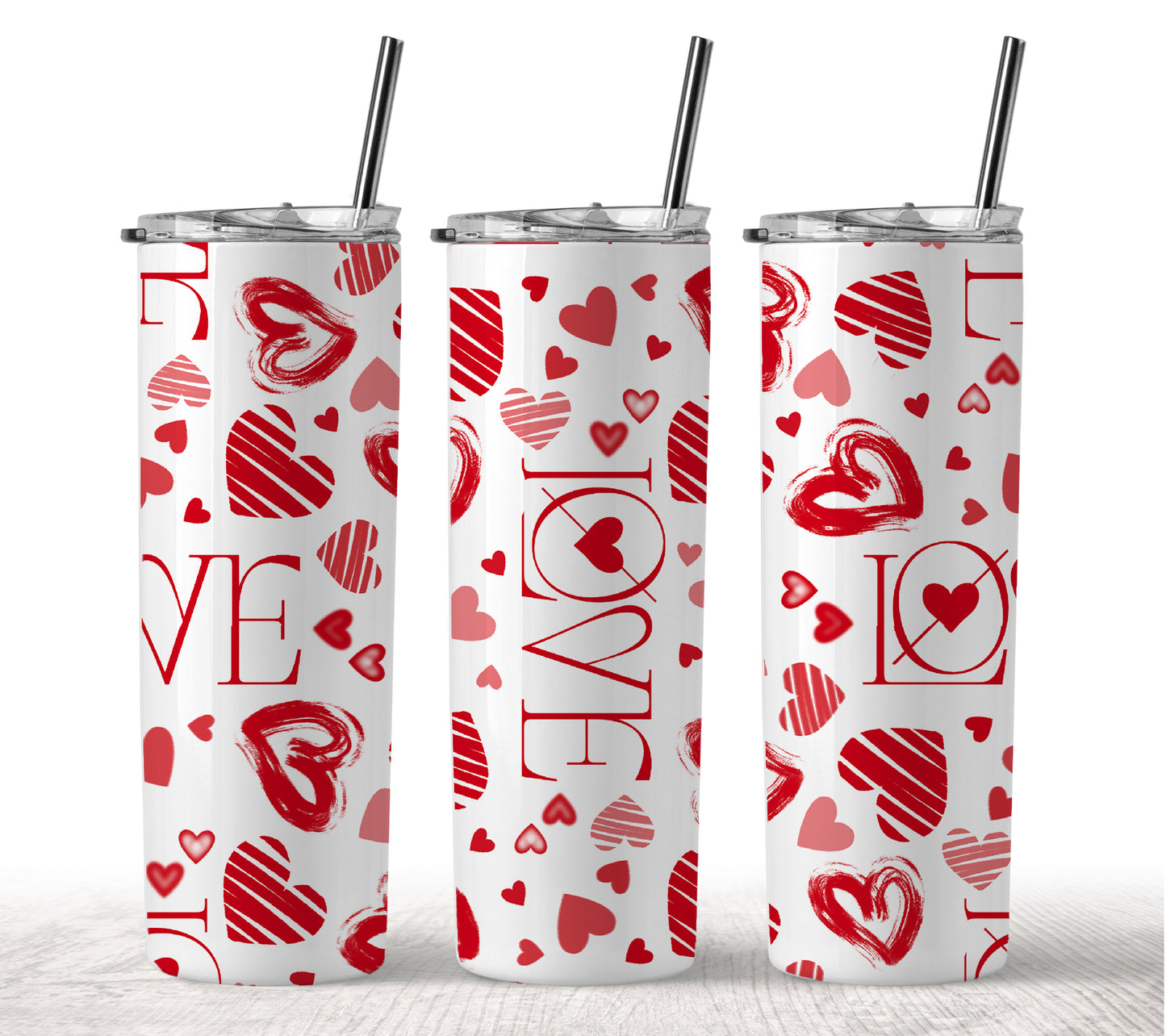 Love Hearts Minimalist  – 16oz & 20oz  Tumbler